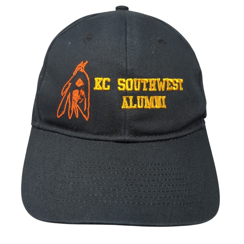 Kc Southwest Alumni Strapback Baseball Cap Black One Size UltraClub Classic Cut